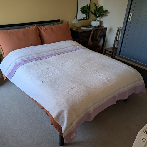 Vintage wool mix blanket - wool,