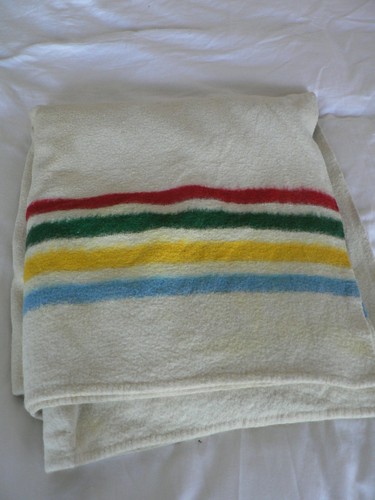 Vintage witney blanket - vintage, cream